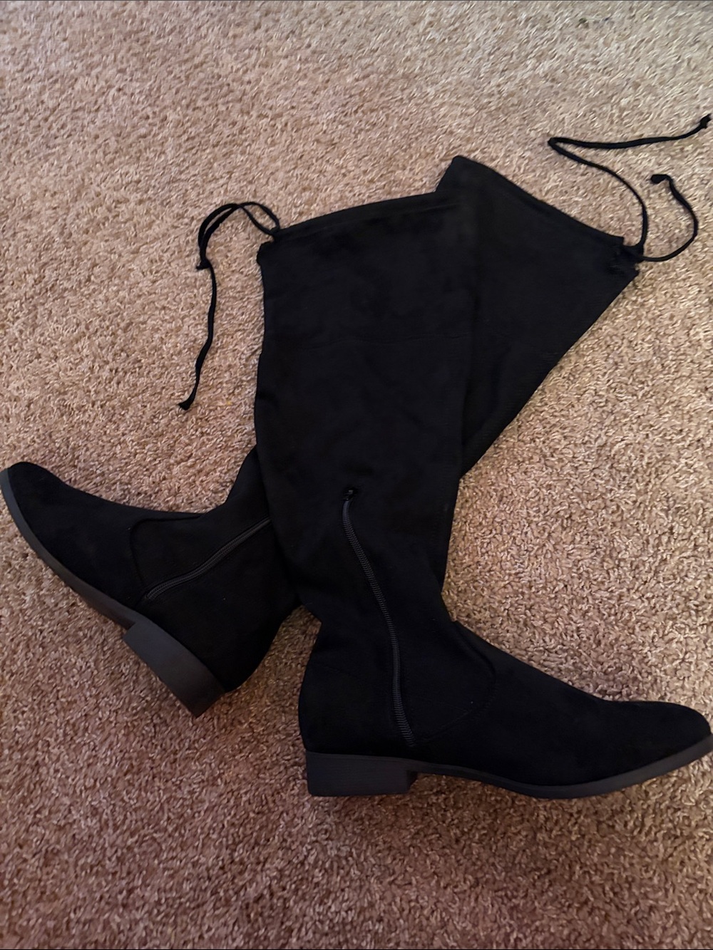 Black Over-the-Knee Women's Boots - Brand Unspecified